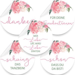 Produktbild Rosa Aufkleber