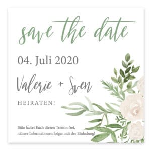 Save the Date Karte Greenery 7285265